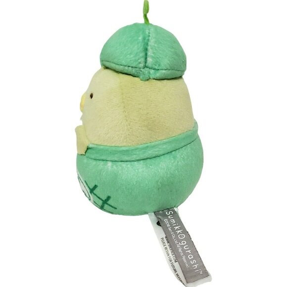 San-X Sumikko Gurashi Melon Ice Cream Penguin 4" Plush Green Stuffed Animal 2018 - Picture 2 of 13